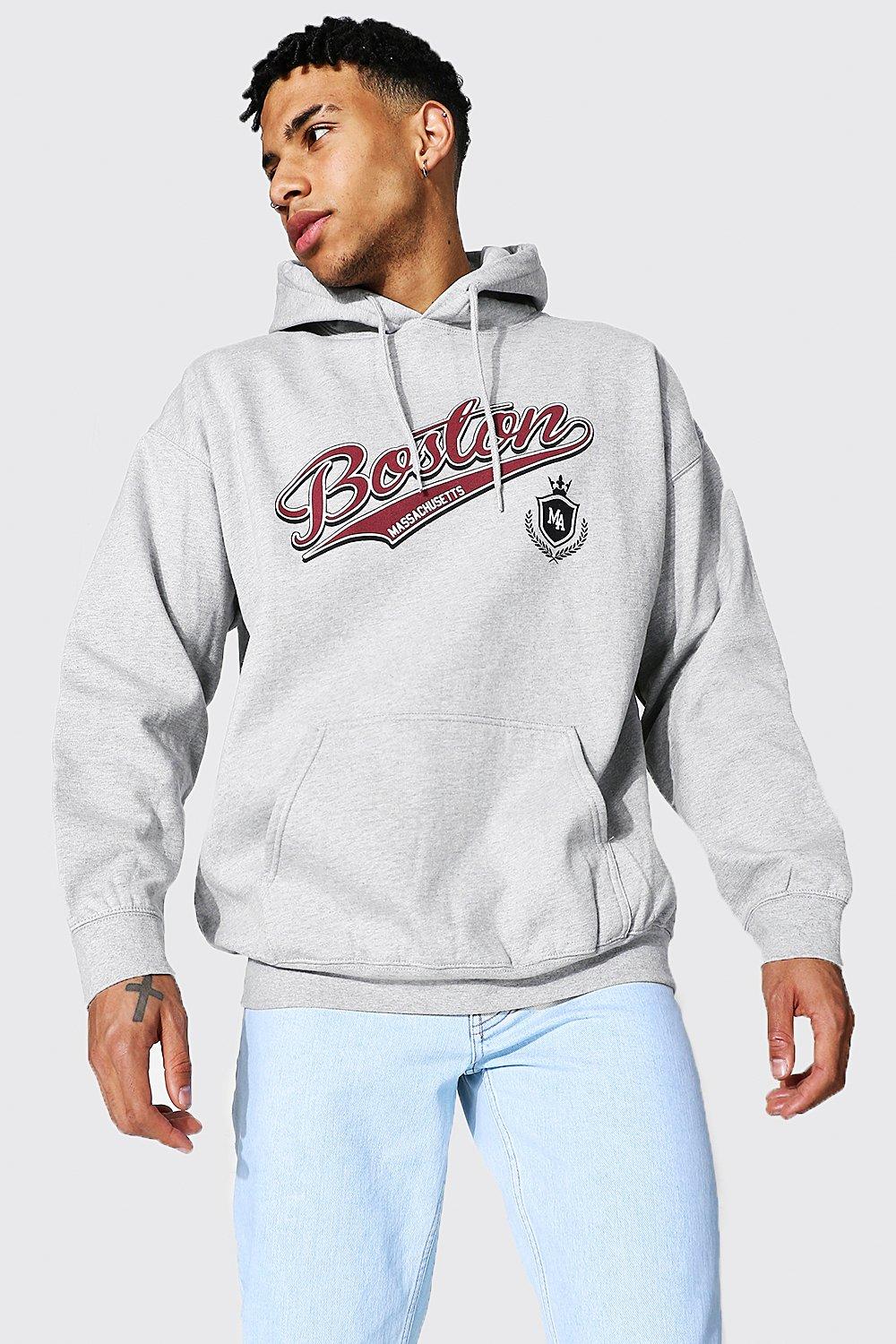 Boohoo man grey discount hoodie